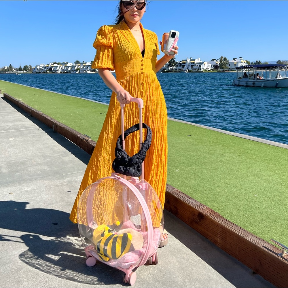 Beautiful long yellow dress